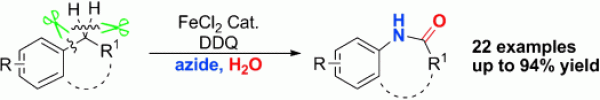 26. Iron-Catalyzed C[BOND]H and C[BOND]C Bond Cleavage: A Direct Approach to Amides from Simple Hydrocarbons, Chong Qin and Ning Jiao*, Angew. Chem. Int. Ed. 2011, 50, 12595, DOI : 10.1002/anie.201106112