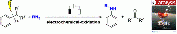 151. Electrochemically Oxidative C–C Bond Cleavage of Alkylarenes for Anilines Synthesis. Yeerlan Adeli, Kaimeng Huang, Yujie Liang, Yangye Jiang, Jianzhong Liu, Song Song, Cheng-Chu Zeng*, Ning Jiao*. ACS Catal. 2019, 9, 3, 2063–2067