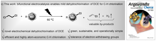 154.Efficient Electrocatalysis for the Preparation of (Hetero)aryl Chlorides and Vinyl Chloride with 1,2-Dichloroethane. Yujie Liang, Fengguirong Lin, Yeerlan Adeli, Rui Jin, Ning Jiao. Angew. Chem. Int. Ed. 2019, 58(14), 4566-4570.